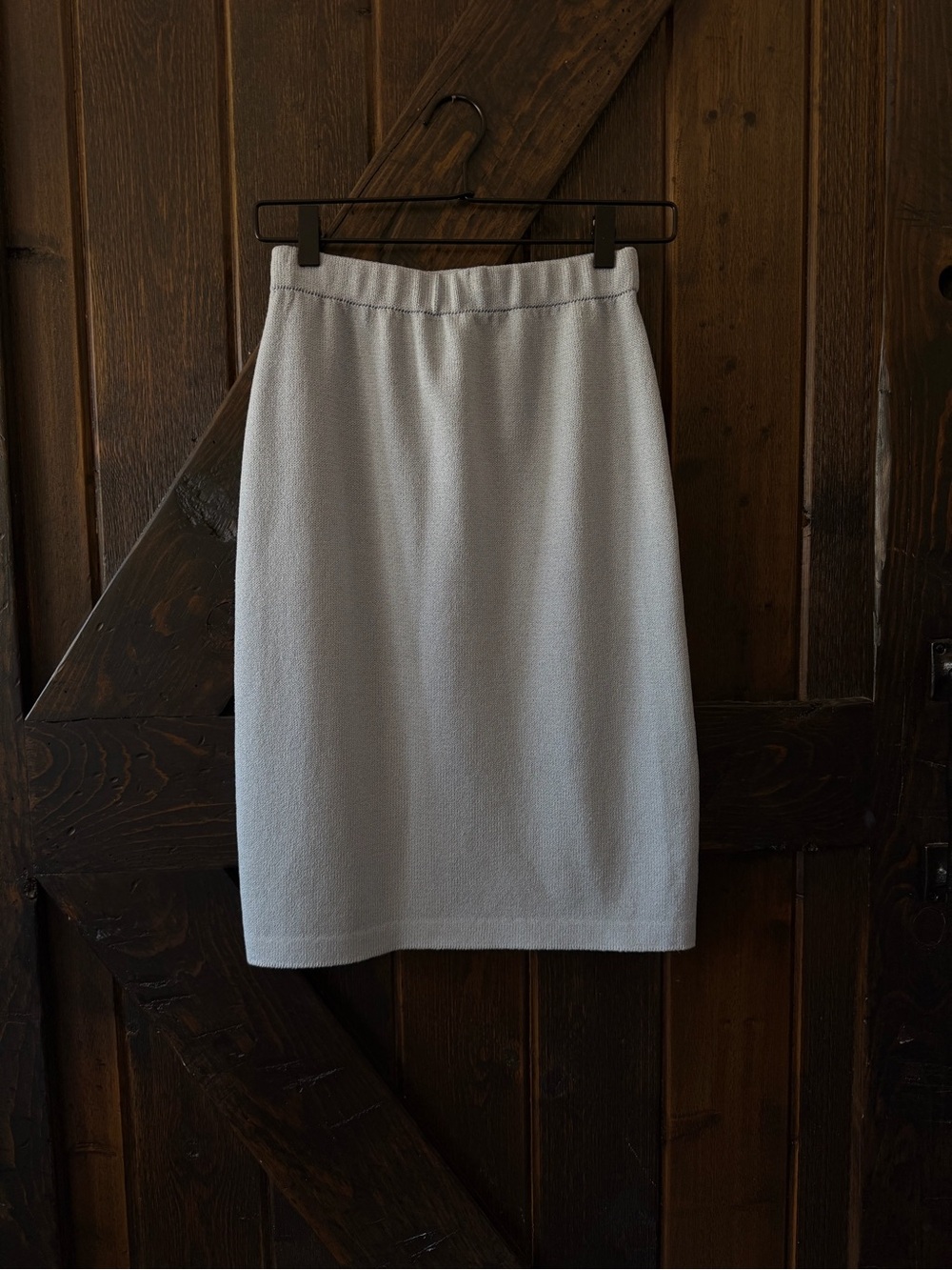Vintage St. John Baby Blue Knit Skirt